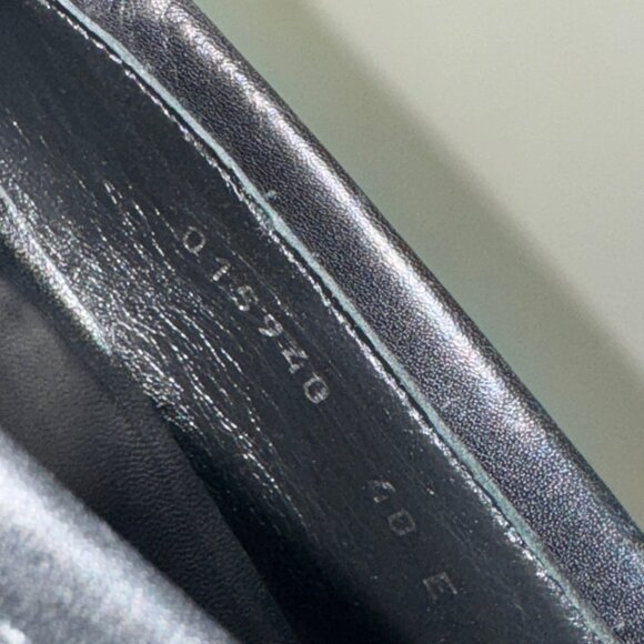 GUCCI GG Denim Vintage Horsebit Loafers Dark Grey 40E - Picture 5 of 7